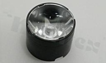 Soczewka do diod LED high power; kąt rozsyłu: 8 do 16 stopni FWHM; ilość diod: 1; rozmiar: okrąg 22mm; wysokość: 14.7mm; rodzaj materiału: PMMA; PC; sposób mocowania: taśma