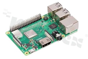 Minikomputer; Raspberry Pi 3 Model B+; procesor: Broadcom BCM2837B0; Cortex-A53 1.4GHz; RAM: 1GB LPDDR2; łączność: Wi-Fi 2.4/5GHz; Bluetooth 4.2/BLE; Ethernet do 300Mb/s; złącza: USB 2.0 x4; HDMI; GPIO 40pin