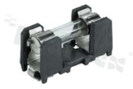 Gniazdo bezpiecznikowe SMD z bezpiecznikiem ceramicznym SPT 5×20mm, zwłoczny T; 500mA; 250V AC/300V DC; z osłoną; 22.7×10.8×13.2mm; -40+85 st.C