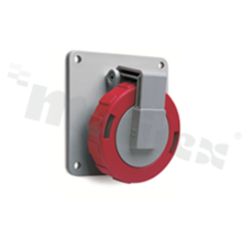 432RAU6W; Panel mounted socket; series Tough&Safe