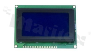 Display LGM; LCD graphic; 128x64; STN blue; LED backlighting white; view 6:00;