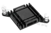 Heatsink; BGA; 37.4x37.4x10.0mm; black; anodized aluminium; RoHS.