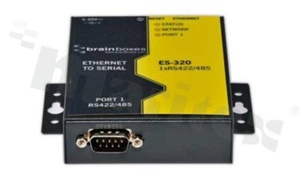 Przemysłowy serwer portu szeregowego; konwerter RS-422/485 do Ethernet; temp. pracy: 0+55 st.C; zasilanie 5...30VDC; montaż na ścianie (opcjonalnie na szynie DIN)