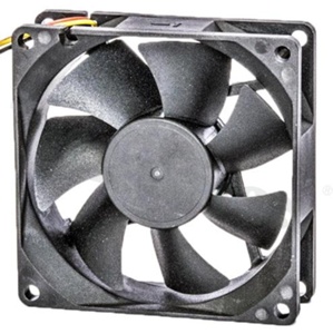 Fan; DC; 12.0VDC; 80x80x25mm; 0.90m3/min; 29.0dB.