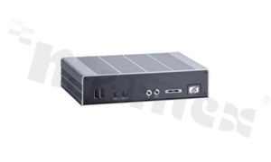 Industrial Fanless BoxComputer; Intel IntelCeleron  J1900; HDMI; VGA; 2x GbE LAN; 4x USB; 3COM; 1 x SIM slot; Mic-in/Line-out; oper. temperature -20+55C; supply 10-34V