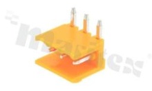 Listwa zaciskowa rozłączalna; w rastrze 3.96mm; 3-torowa; męska; kątowa; otwarta; UL 150V/8A