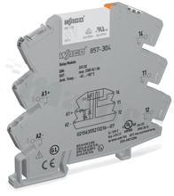 Converter for Din rail mounting; width: 6 mm; 0,34-2,5mm2; yellow led indicator; 24V DC/ 6A