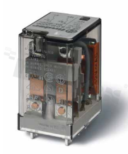 Electromagnetic relay; industrial; contact rating current 10A; coil voltage 6VAC; 2 changeover contact DPDT; coil power 1.5VA; 10A/250VAC, 10A/24VDC; mounting: PCB