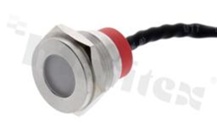 Signal lamp; IP65; red illumination; LED 12V.