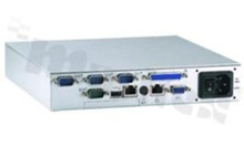 Bezwentylatorowy komputer wbudowany; AMD Geode LX800 500MHz; IP40; EN60950; 4xCOM; 3xUSB; 2x10/100Mbps; 1xVGA; 1xLPT; 1xPS/2; temp. pracy -20+50C; zasilanie 85-270V AC lub 18-36V DC