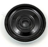 Speaker 27mm; 8 Ohm; 0.5W; 600Hz-20kHz; Cone: mylar; Height: 5mm