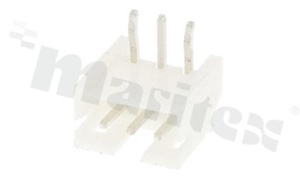 Header for PCB; pitch 2.00mm; 3-contacts; THT; male; side entry; 100V/2A