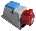 Connector: supply AC 3-phase; socket; female; 16A; 250VAC