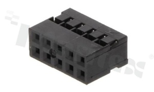 Crimp Terminal Housing; pitch 2.00mm; 2x5 pins; assembly: for cable; female; double row