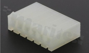 Korpus złącza kablowego; w rastrze 3.96mm; 6-stykowego; żeńskie; na przewód AWG#18-24; 250V/7A