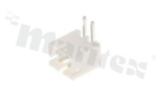 Header for PCB; pitch 2.00mm; 2-contacts; THT; male; side entry; 100V/2A
