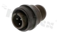 Plug 97-3106A-14S-1P; Series 97 MIL-C-5015; internal thread; male connector; 3 pins; 13A; for cable