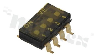 Przełącznik DIP Switch; SMD; 4-sekcyjny; raster 2.54mm