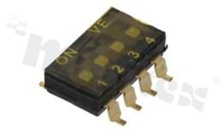 DIP Switch; SMD; 4-poles; pitch 2.54mm