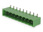 Listwa zaciskowa rozłączalna; w rastrze 5.00mm; 9-torowa; męska; kątowa; zabudowana; UL 300V/16A; TUV:300V/20A