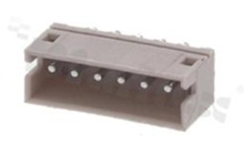 Header for PCB; pitch 1.50mm; 6-contacts; THT; male; top entry; 50V/1A