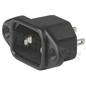 AC/DC power connectors; Male; Flanges, Panel, Screw; Solder; -25 deg.C - 70 deg.C