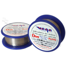 Silver coated copper wire; diameter 0.80mm; SWG 21; -40+105 deg.C; 22m; 100g.