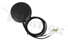 Antenna; round; LTE; 698-2690MHz; 2.0dBi; VSWR<6.0; linear; RG174; 0.90m; SMA; screw; fi81x14.5mm; black; IP66