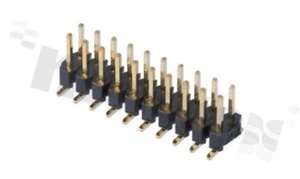 Pin Header; pitch 2.00mm; 2x3 pins; assembly: SMD; male; straight; double row; PA=3.8mm PB=2.5mm W=6.5mm