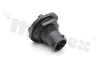 Standard Connector circular; male; Jam Nut Rec; size 8; 4 pos