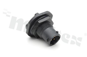 Standard Connector circular; male; Jam Nut Rec; size 8; 4 pos