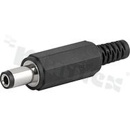 Złącza zasilające AC/DC; Cable, Free Hanging; Solder; Straight; Plug