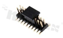 Listwa stykowa do PCB; w rastrze 1.27mm; 2x4 styków; montaż: SMD; męska; prosta; dwurzędowe; bez kołków pozycjonujących, z uchwytem pick&place
