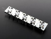 Reflektor do diod LED high power; kąt rozsyłu: 12 stopni FWHM; ilość diod: 5; rozmiar: 131.4x24.2mm; wysokość: 12.3mm; rodzaj materiału: PC; sposób mocowania: śruby
