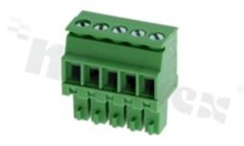 Listwa zaciskowa rozłączalna; w rastrze 3.50mm; 5-torowa; żeńska; na przewód 0.5-1.50mm2 (28-16AWG); kierunek wtykania prostopadły do osi przewodów; styki z fosforobrązu; mosiężna klatka; UL 300V/8A