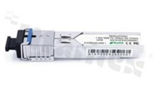 Moduł BIDI (WDM) SFP; 1.25Gbps; światłowód jednomodowy; 20km; 1310/1550nm; złącze SC; temperatura pracy: -40+85 st.C