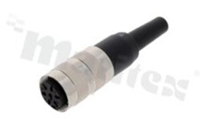 Wtyk żeński T3476001; M16; 7 pinów; na przewód 4-6mm; złącze proste; seria C091A; IP40