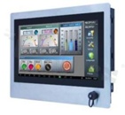 Monitor panelowy 15.6"; Stal nierdzewna; IP65 front; typ dotyku: CTP; 16.7M kolorów; 1366x768; jasność: 300 nitów; konrast 500:1; kąt widzenia 160/160; VGA; HDMI; DP; USB front IP65;  temp. pracy: -20+60st.C; zasilanie 12/24V DC; VESA