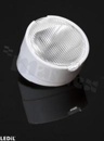 Soczewka do diod LED high power; kąt rozsyłu: asymetryczny ; ilość diod: 1; rozmiar: okrąg 22mm; wysokość: 16.1mm; rodzaj materiału: PMMA; PC; sposób mocowania: kołek; taśma