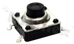 Tact Switch; SMD; dimensions: 7.2.0x7.2; h=7.0mm; waterproof; operating force 250gf; button: round