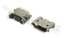 Gniazdo Mcro-USB; typ B; 5-stykowe; USB 2.0; styki złocone; SMD+DIP