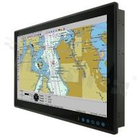 Industrial panel display; 26"; 16:10; certificates: DNVGL-CG-0339; IEC60945; IACS E10; IP66 front; touch: PCAP; 16.7M colors; 1920x1200; brightness 350 nits; contrast 1500:1; viewing angle 176/176; VGA; DVI; HDMI; USB; oper. temp.: -15+55 C; supply 24VDC