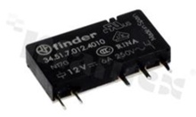 Electromagnetic relay; contact rating current 6A; coil voltage 12VDC; 1 changeover contact (1C); coil power 170mW; 6A/30VDC; 6A/230VAC