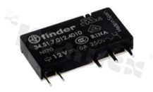Przekaźnik elektromagnetyczny; prąd znamionowy 6A; napięcie cewki 12VDC; pojedynczy styk przełączny (1C); moc cewki 170mW; 6A/30VDC; 6A/250VAC