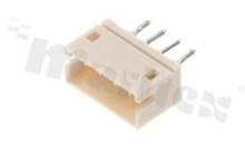 Header for PCB; pitch 1.50mm; 4-contacts; THT; male; top entry; 50V/1A