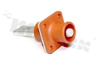 Złącze; gniazdo męskie; zaciskane 35mm2; seria SurLok Plus; 8.0mm; 1pin; IP67; 150A; 1000V; kolor pomarańczowy