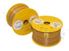 Przewód pojedynczy LGY/H05V-K; z wielodrutową miedzianą żyłą; żółty/fioletowy; przekrój 1.50mm2; AWG 16; 500V; -40+105 st.C; 100m.
