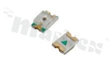 LED; SMD; 0805; bursztynowa; 602-608nm; strumień min. 90mcd/20mA; kąt świecenia: 130 stopni; soczewka water clear;