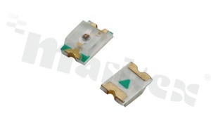 LED; SMD; 0805; bursztynowa; 602-608nm; strumień min. 90mcd/20mA; kąt świecenia: 130 stopni; soczewka water clear;