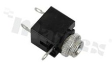 Jack socket; female; mono; 3.5mm